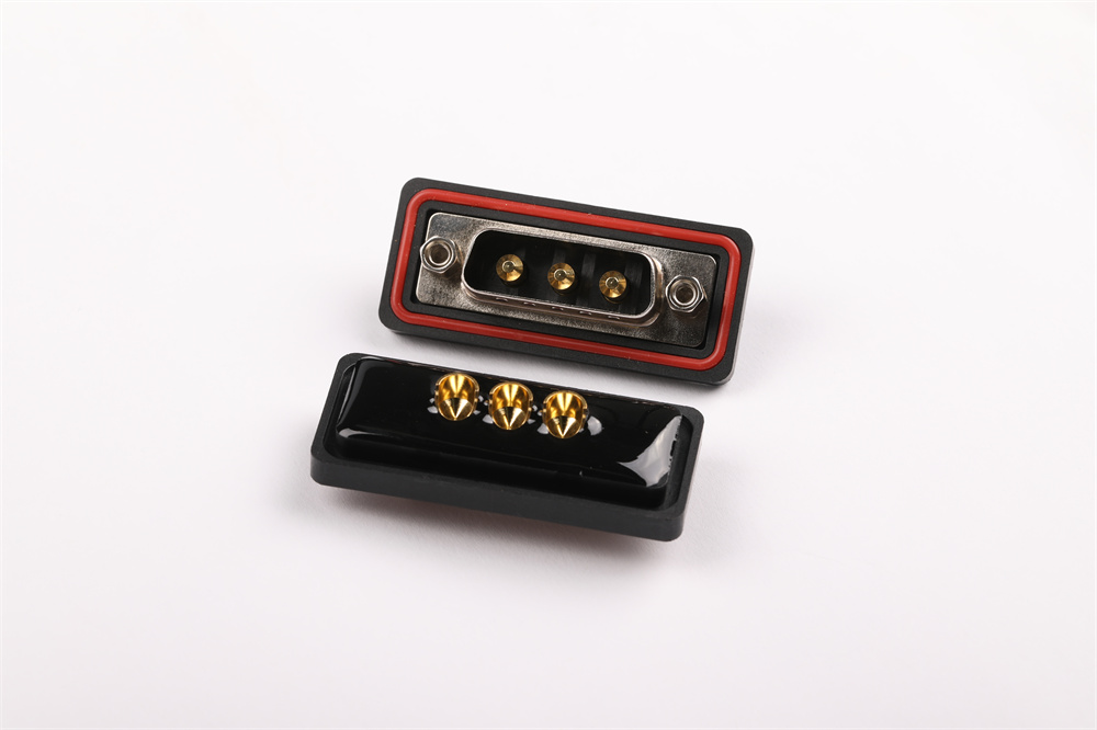 大電流防水3W3公座 焊線